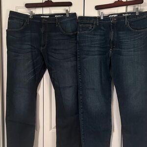 Wrangler Men's Relaxed Jeans - Deep Indigo